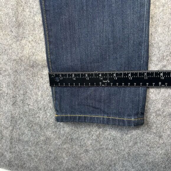 Cabi Jeans Womens 8 Slim Boyfriend Dark Wash Distressed Denim Stretch - Picture 9 of 9